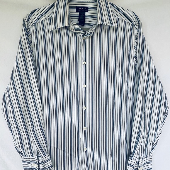 Axcess a claiborne company striped butten up shirt - Picture 1 of 5